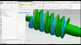 Worm Gear Machining Toolpath [upl. by Retsel]