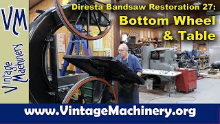 Diresta Bandsaw Restoration 27 Finishing the Bottom Wheel and Installing the Table [upl. by Mariette]