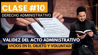 Clase 10  Nulidad y anulabilidad del acto administrativo [upl. by Iaw358]