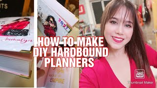 How to make DIY Hardbound Journal Planner  Simply Cass [upl. by Duke]