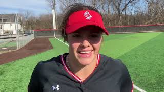 Softball Postgame vs MidAmerica Nazarene University [upl. by Yrneh]