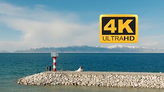 【4K新疆航拍】赛里木湖「Xin Jiang Sayram Lake」🏔️8日｜公路旅行 山川 湖泊🏞️雪山 ｜XINJIANG TRIP｜DJI MARVIC3 CLASSIC [upl. by Nac]