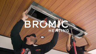 Bromic Heating quotInstallation a ceiling heaterquot [upl. by Bran]