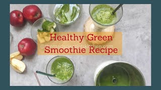 Healthy Green Smoothie Recipe  Detoxifying Smoothie for Weight Loss  Smoothie for Diabetics [upl. by Akienaj]