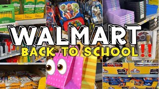 WALMART  BACK TO SCHOOL SUPPLIES SHOPPING 2024 [upl. by Bodwell]