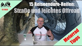 ReiseenduroReifen  Teil 1  für die Straße und leichtes Offroad  15 Tipps vom Wolf [upl. by Tada]