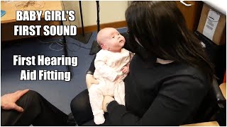 BABY HEARS MUMMY FOR THE FIRST TIME  BABYS FIRST HEARING AIDS [upl. by Ahseid]