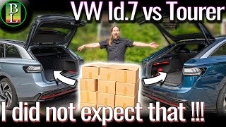 VW Id7 vs Tourer  How much more space do you really have 😂 [upl. by Anivlem]