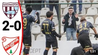 Bandirmaspor 20 Boluspor mac Özeti [upl. by Hosea910]