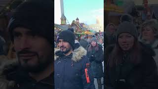 Kerstmarkt Dusseldorf Garmany kuliner short natal düsseldorf garmany [upl. by Nahtonoj]