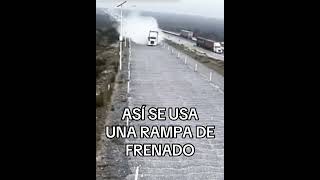 Así se usa una rampa de frenado en las autopistas [upl. by Schifra554]