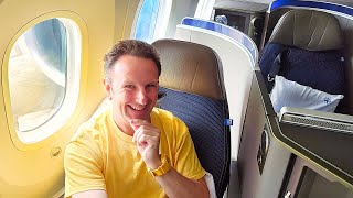 Flying United Polaris Class LAX to NRT My Honest Review [upl. by Ahsenev]