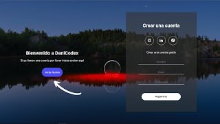 Formulario dinámico de registro y login  HTML CSS JAVASCRIPT [upl. by Ardie]