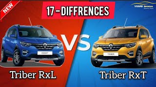 2021 New Triber RxL vs RxT  Detailed Comparison of Triber RxT vs RxL in Hindi  Vahan Official [upl. by Ecnadnak]