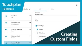 Creating Custom Fields [upl. by Thgirw]