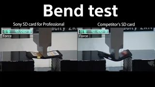 Sony Professional SD Card  Bend Test [upl. by Weld]