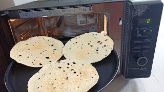 How To Roast Papad Without Oil in Microwave Oven [upl. by Arluene527]