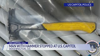 Police Ohio man arrested after trying to get into Capitol with hammer [upl. by Bourque197]