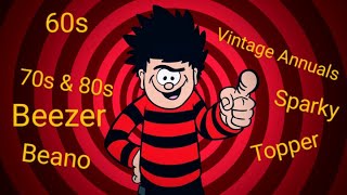 Vintage Annuals 60s 70s 80s comics beano topper sparky trending 60s 70s 80s annuals retro [upl. by Rosemary916]