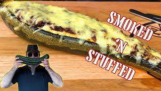 Recipe For Stuffed Zucchini Squash  Chilli amp Cheese Stuffed Marrow [upl. by Ennahtur848]