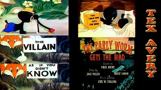 Tex Avery Wacky Classic Cartoon 1 Restored Original Full Theatrical Edit  Worm Gets the Bird [upl. by Okomot]