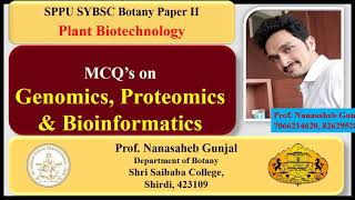 Genomics Proteomics and Bioinformatics SYBSC Plant Biotechnology MCQ [upl. by Ttevi]