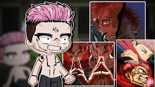 Jujutsu Kaisen Villains React to Itadori  jjk react to itadori [upl. by Green972]