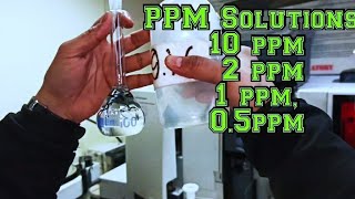 PPM Calculation  PPM Solution  How to make ppm solution  Stock solution preparation [upl. by Gentille]