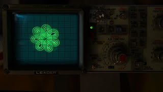 Oscilloscope Music Jerobeam Fenderson Spirals LEADER LBO324 [upl. by Enyaw]