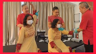 Chris Leong Treatment Neck and Slip Disc Lower Back Problems😱 [upl. by Atikam]