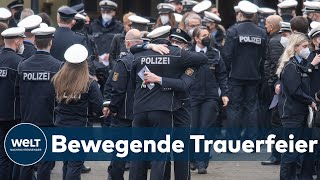 TRAUER NACH DOPPELMORD Polizisten in Deutschland gedenkt mit Schweigeminute ermordeten Kollegen [upl. by Nylrad884]