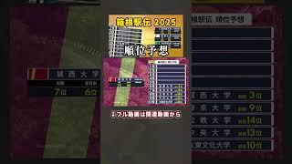 第101回箱根駅伝2025順位予想！【大学駅伝2024】 [upl. by Adirem]