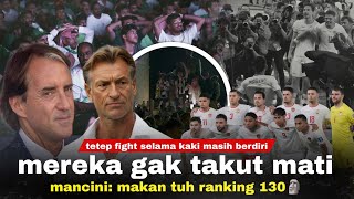 Itu Gila Mereka Bahkan Bisa Lari Sampai 100 Menit Mancini Dibilangin Gapercaya Publik Arab Demo [upl. by Enimisaj]