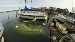 TowBoatUS Lake Norman Sail Boat Salvage [upl. by Ahsyle265]