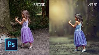 Photoshop cc Tutorial HOW COULD I EDIT MY CHILD Photo with Photoshop  change photo background [upl. by Bonnice]