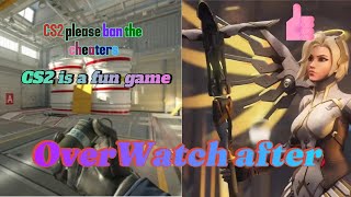 CS2 and OverWatch 2 Lets Count how many cheaters we will find tonight [upl. by Oderfigis]