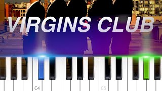 MC Virgins  Virgins Club Piano Tutorial [upl. by Alael]