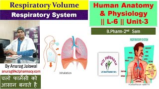 Respiration System  L6 Uni3  Respiratory Volume [upl. by Loralee21]