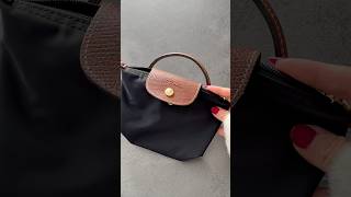 Longchamp Le Pliage  Longchamp mini bag 🖤 longchamplepliage longchamp unboxing shorts [upl. by Lebasiram]