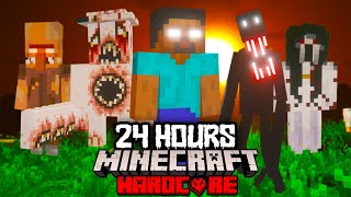 I Survived 24 Hours in the SCARIEST MODPACK in Minecraft Hardcore [upl. by Skardol]