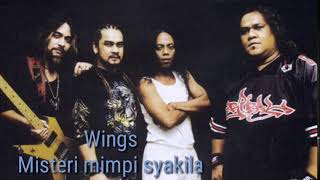 Wings  Misteri mimpi syakila Karaoke [upl. by Novahs]