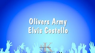 Olivers Army  Elvis Costello Karaoke Version [upl. by Cristi]