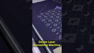 HighEfficiency CO2 Laser Burnishing for Large Denim Fabrics up to 32mlasermarking laserengraving [upl. by Dranoc]