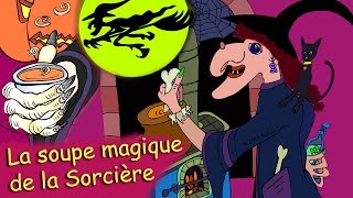 Livre virtuel pour enfants  CONTE La soupe magique de la Sorcière COUKIBOUKI ©RYDLOVA LUCIE [upl. by Canale600]