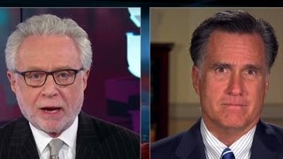 Wolf Blitzer interviews Mitt Romney [upl. by Worrad269]