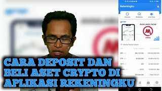 CARA DEPOSIT DAN BELI ASET CRYPTO DI APLIKASI REKENINGKU [upl. by Adel785]