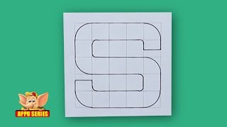 Write Block Style Alphabet S  Arts amp Crafts [upl. by Saile]