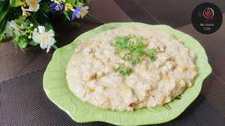 Creamy Sweet Corn  Creamy Cheese Sweet Corn  Sweet Corn in White Sauce [upl. by Nadab]