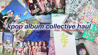 ❀ kpop album collective haul 7 ❀ riize riizing day newjeans supernatural  nct 127 light stick [upl. by Ellienad401]