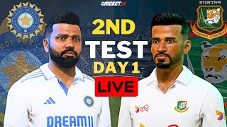 India vs Bangladesh 2024 2nd Test Match Day 1  Cricket 24 Live  Shree Gamerz [upl. by Htennek]